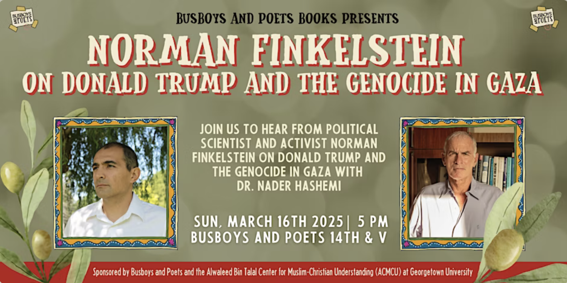 Norman Finkelstein on Donald Trump & the genocide in Gaza | Busboys & Poets
